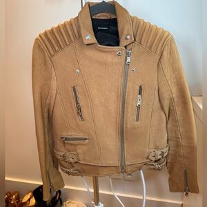 The Kooples Camel Leather Jacket
